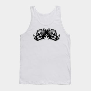 gothic skulls design Tank Top